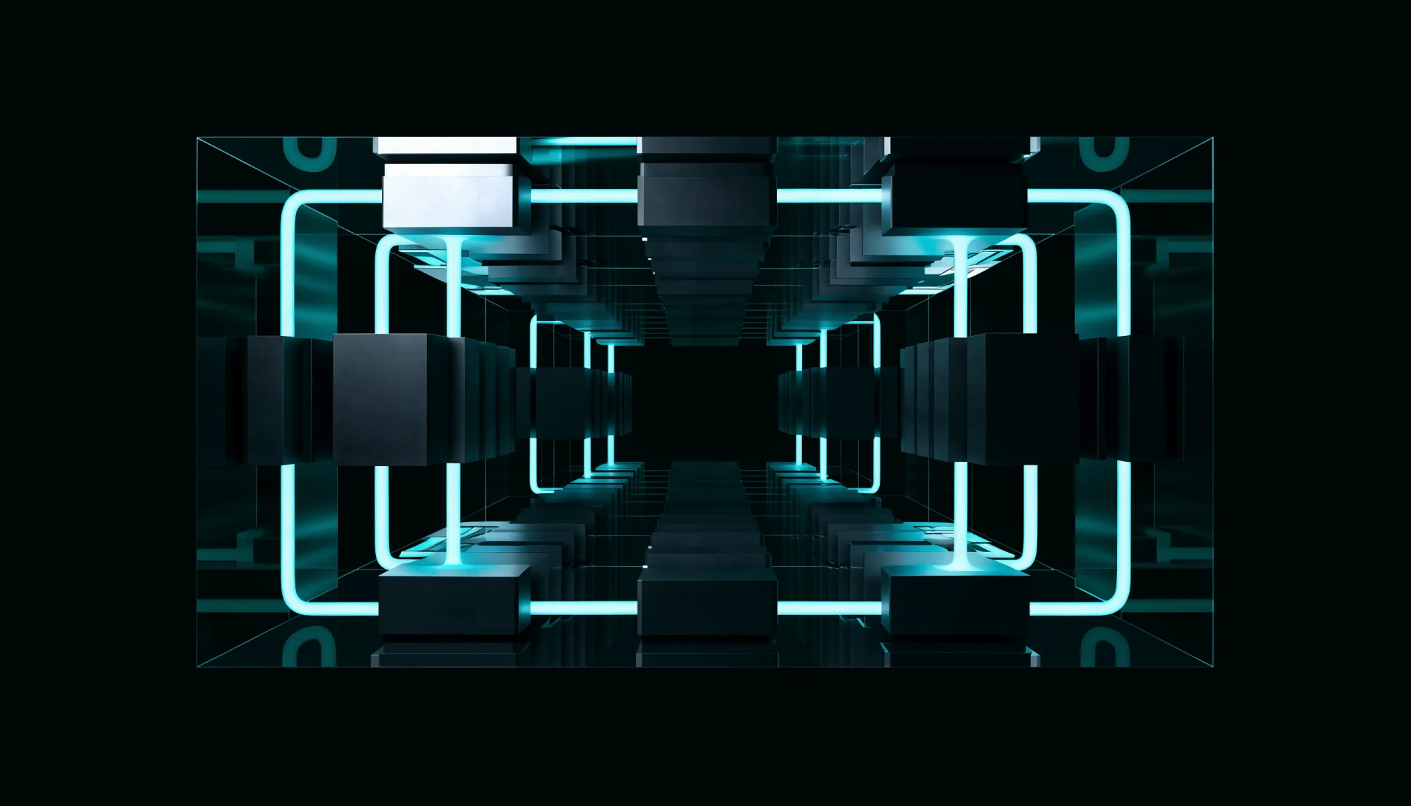 Abstract isolated Codara Cloud infrastructure
